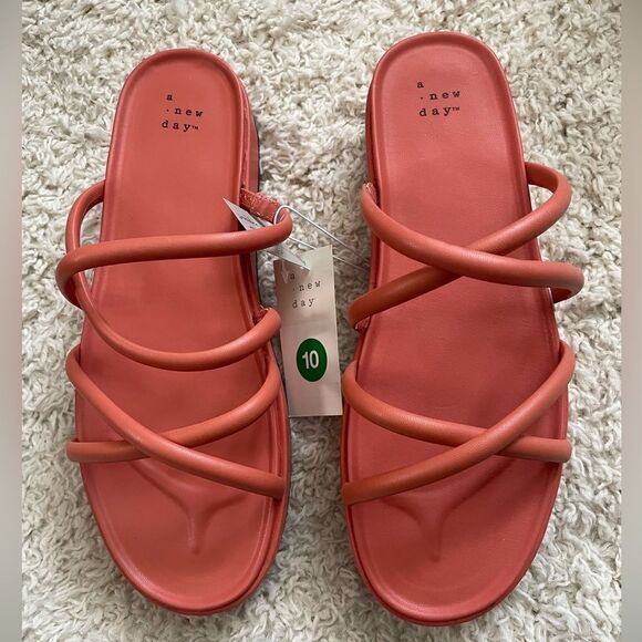 A New Day Women's Dory Platform Apricot Orange - Picture 3 of 6